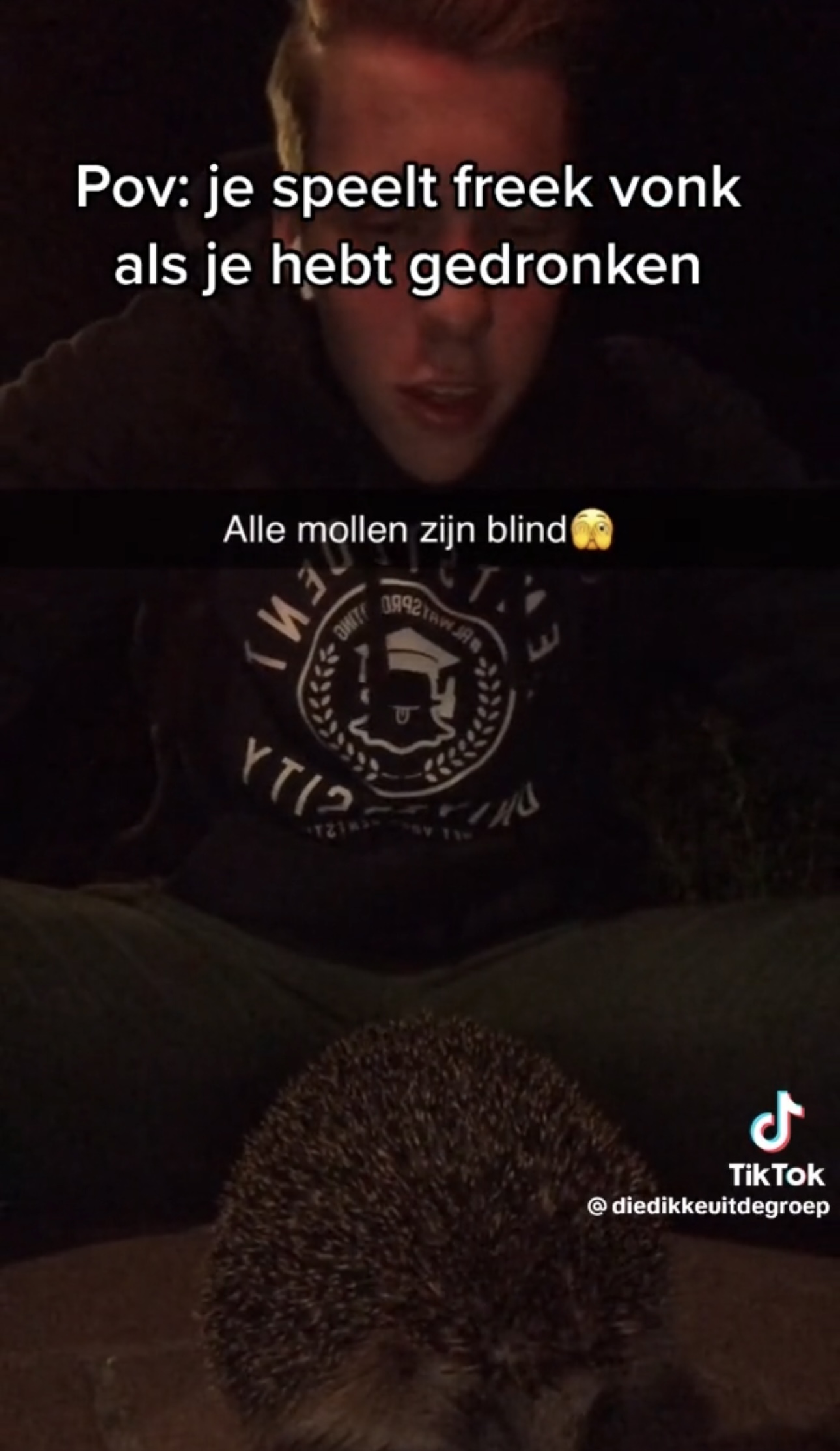 Jochem met nog een egel